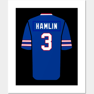 Damar Hamlin Jersey Posters and Art